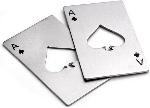 Bottle Opener-Stainless Steel Credit Card Size Casino Bottle Opener for Your