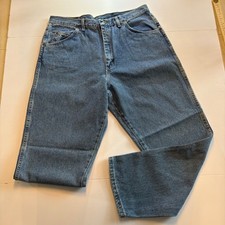 Wrangler Relaxed Fit Jeans Mens 38x30 Blue Denim Made in USA 97601RS NWT