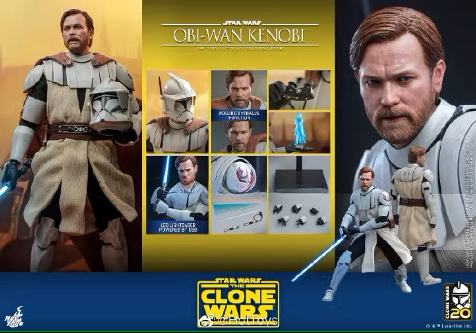 HOTTOYS TMS095 Star Wars Obi-Wan Kenobi 1/6 Action Figure Model