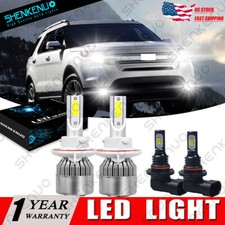 For Ford Explorer 2006 2007-2010 Combo 6000k Led Headlight Hilow Fog Lamp Kit For Ford Explorer 2006 2007-2010 Combo 6000k Led Headlight Hilow Fog Lamp Kit