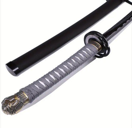 Handcrafted Japanese Anime Stainless Steel Katana Moonveil Metal Sword - Picture 10 of 11