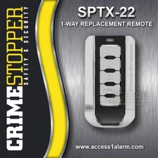 Crimestopper SPTX-22  1-Way Remote Control FCC ID Q6WBT4123 SP-200 SP-201 SP-202