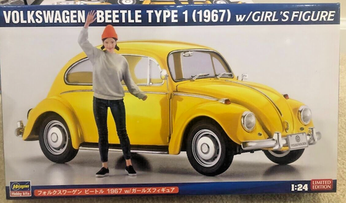 1/24 VW Volkswagen Beetle Type 1 (1967) w/ Girl figure - Hasegawa SP620