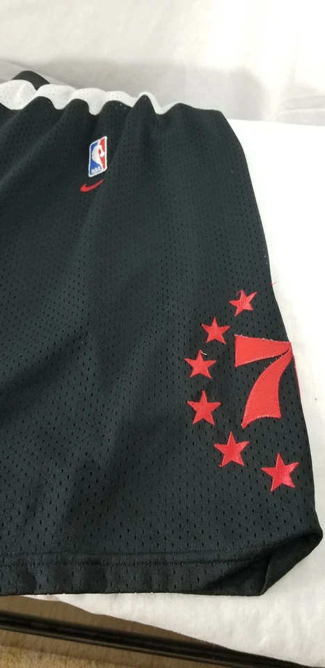 Authentic Nike Swingman Retro Sixers 76ers Philadelphia shorts 1966 Process XL - Image 3 of 4