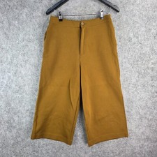 Uniqlo Pants Womens Medium Yellow Mustard Wide Leg 12073