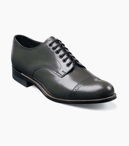 Stacy Adams Waltham Oxford Cap Toe Uomo - Pelle Nera, Chiusura Con Lacci - Taglia 14 D US - 3