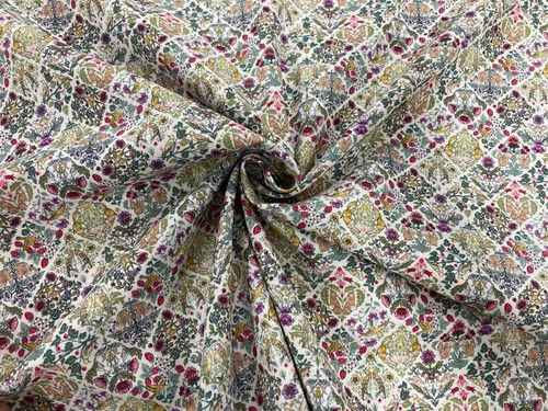 Mini Woodland Fabric Quilting Cotton Art Nouveau Forest Animals 'Petite' Navy - Picture 10 of 20
