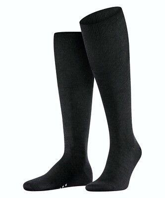 FALKE Airport Herren Kniestrümpfe Schur- und Baumwolle-Mix Gr. 39 bis 50 3 Paar