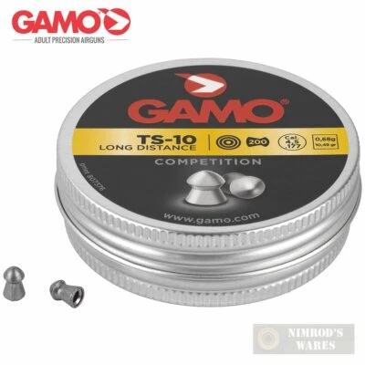 Gamo TS-10 LONG DISTANCE COMPETITION .177 Pellets Domed 6321748BT54 FAST SHIP