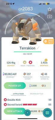 Terrakion PoGo Trade - Handel nach 30 Tagen ultra Freunde werden