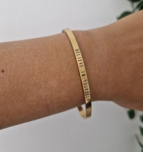 Authentic 18k Gold Plated Bracelet Celebrytka Bransoletka Be Yourself