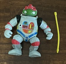 TMNT 1990 Teenage Mutant Ninja Turtles Space Cadet Raph Astronaut Playmates Vtg.