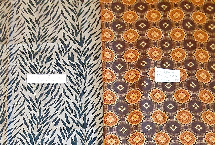 Lot of 2 Cotton and Rayon Fabrics, 4.5 Yards Total, All New - Image 2 of 4