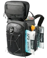 26 CANS Titan by Arctic-Zone Super Foam and Leak Proof Backpack Cooler - Black