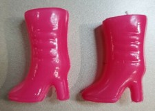 Mattel Barbie Doll Shoes  FASHIONISTAS  FASHION FEVER  BRIGHT PINK BOOTS