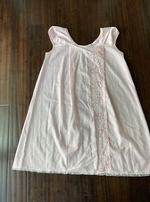 Vintage Never Worn Katz Pink Cotton Polyester Nightgown Size 38 Small Medium