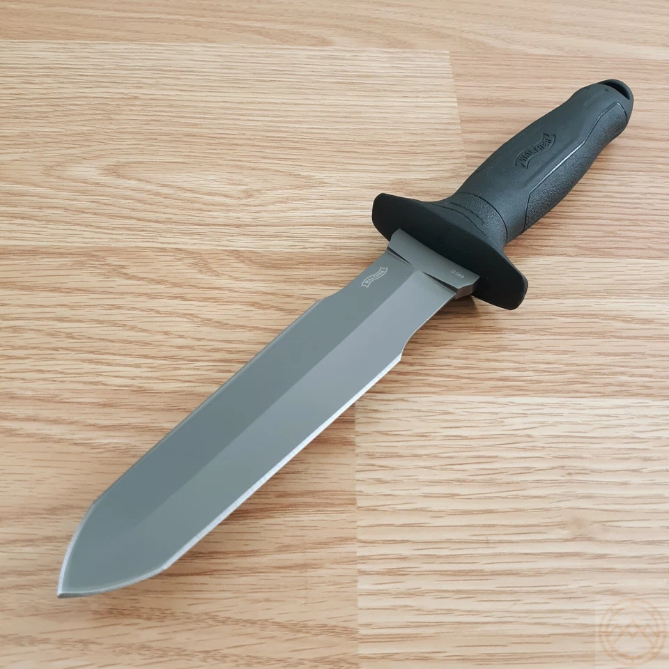 Walther DagTac 1 faca fixa 6.5 borda dupla 440C lâmina de aço cabo de náilon preto - Imagem 2 de 4