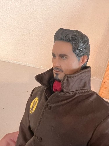 Hot Toys Iron Man Mark III Escala 1/6 HEAD TONY STARK FIGURA PERSONALIZADA ROBLE - Imagen 9 de 9