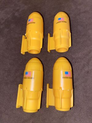 GI JOE ARAH General Mobile Strike HQ Parts 1990 cannon Missile X 4 Bomb