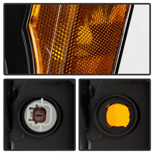 For 2005-2015 Nissan Xterra Black Headlights Headlamps Replacement Left+Right - Picture 6 of 6