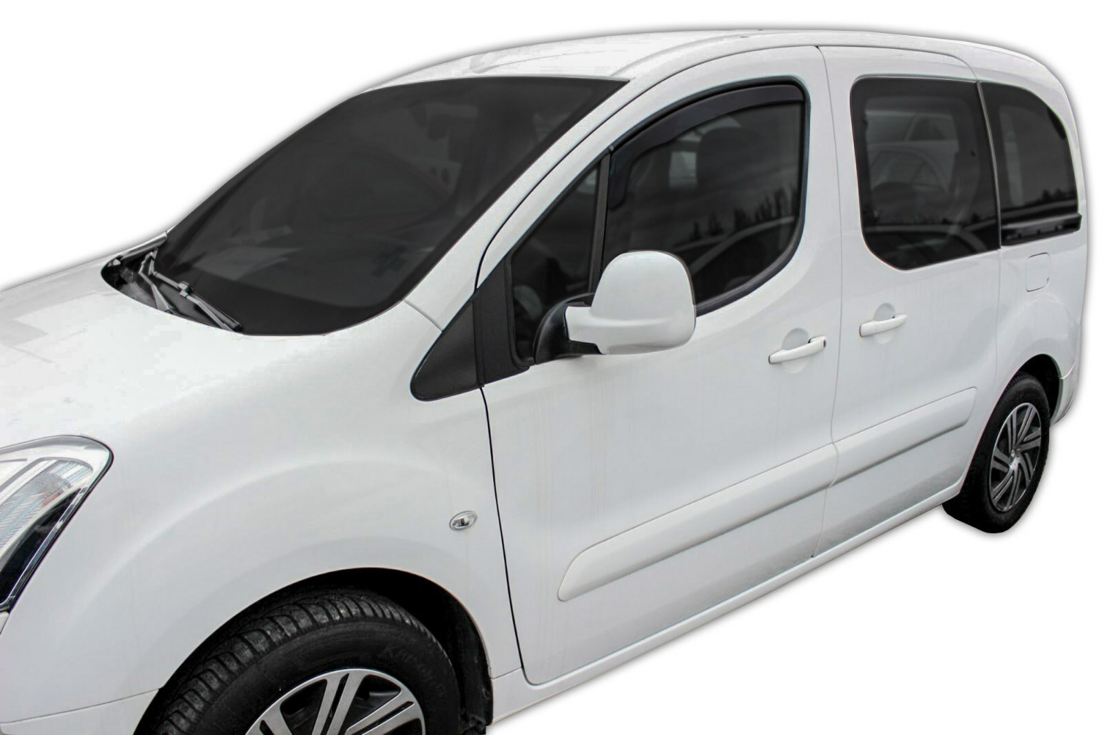 Déflecteurs d'air Peugeot Partner 2008-2018 visière de vitre avant protection pluie voiture 2-Pcs