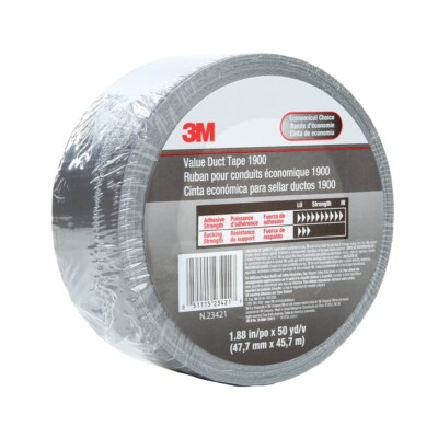 3M Schwerlast Klebeband Silber-Grau Klebeband für Reparaturen & Abdichtung 50M x 50mm