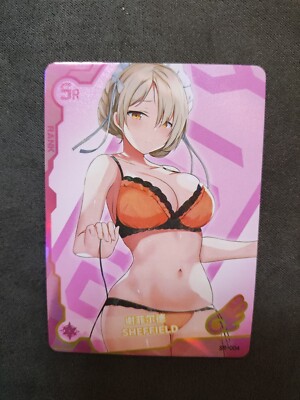 SR-004 Sheffield Azur Lane Goddess Story Anime Waifu Holo Karte