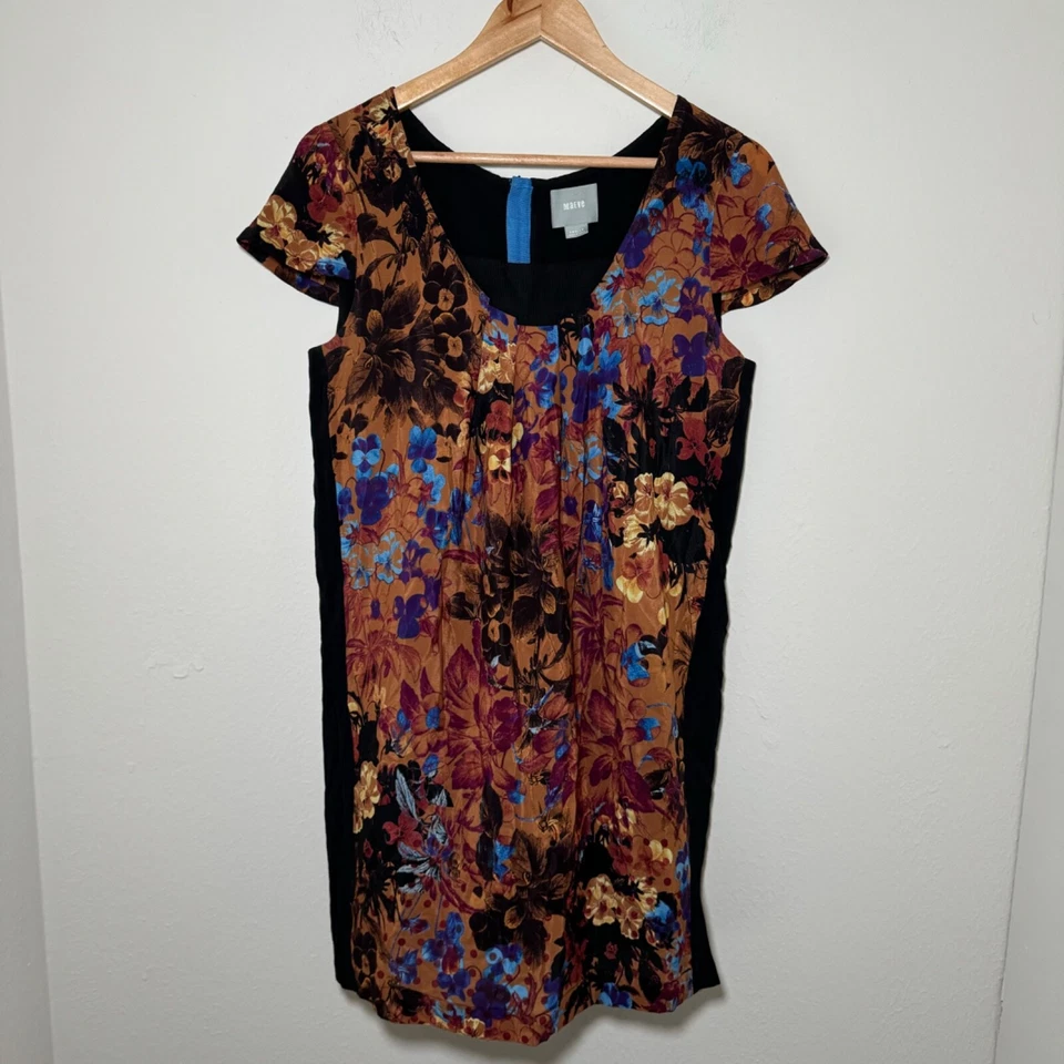 Vestido Maeve Anthropologie Para Mujer Pequeño Pequeño Multicolor Pintura Seda Mini Floral Foto 2 de 4
