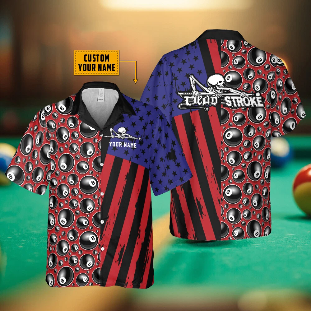 Billiard Shirt - Awesome Billiard Snooker Near Me America Flag