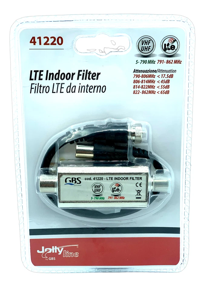 LTE-Filter für den Innenbereich (Art.41220) VHF UHF 5-790 MHz Jolly line - Bild 4 von 4