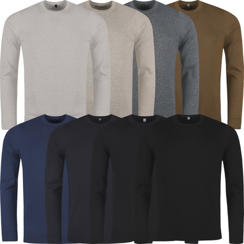 M\u0026S Mens Jumper Crew Round Neck Knit 