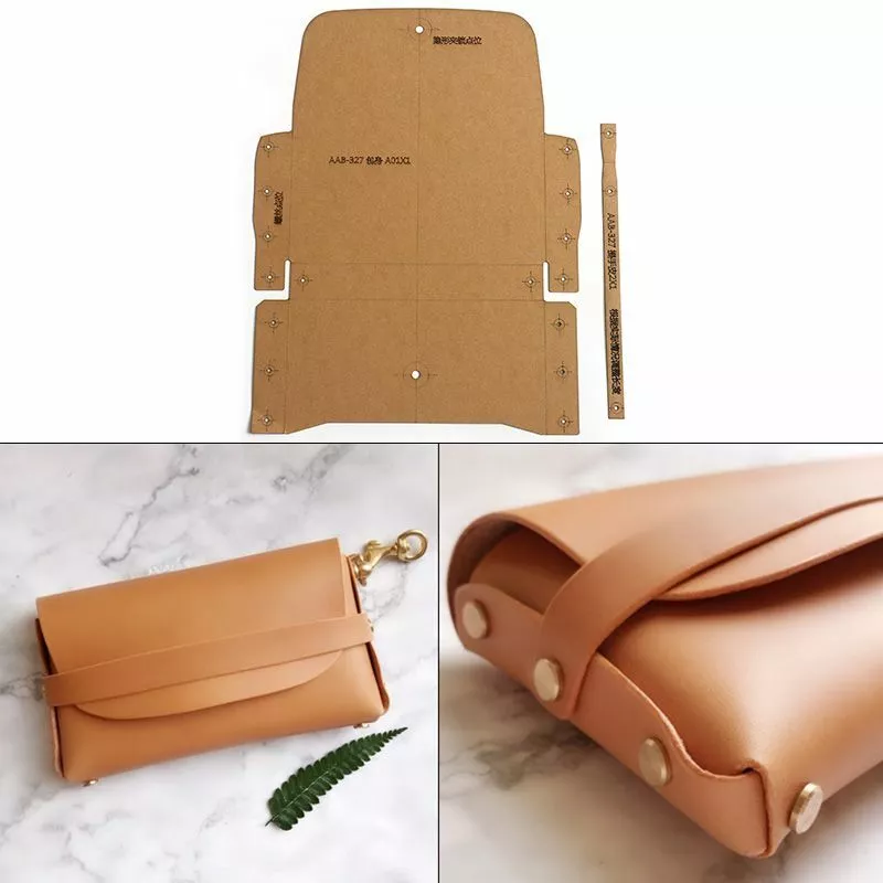 Template Tools Handbag Leather Wallet Sewing Pattern Hard Kraft