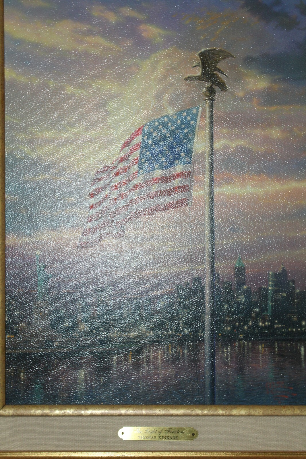 Thomas Kinkade "The Light Of Freedom", PP. signed twice, #154 of 530