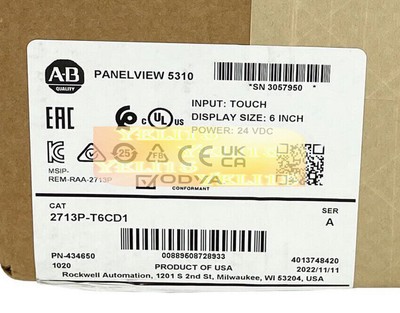 2713P-T6CD1 Panelview 5310 6  Graphic Terminal Factory Sealed