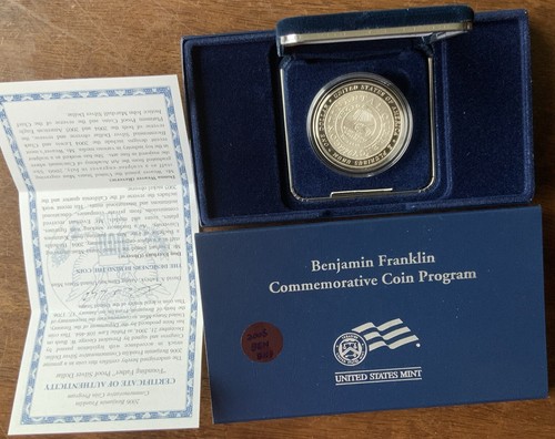 2006 P Ben Franklin Proof Silver One Dollar“Founding Father”Coin OGP. USMINT#BN3 - Picture 4 of 8