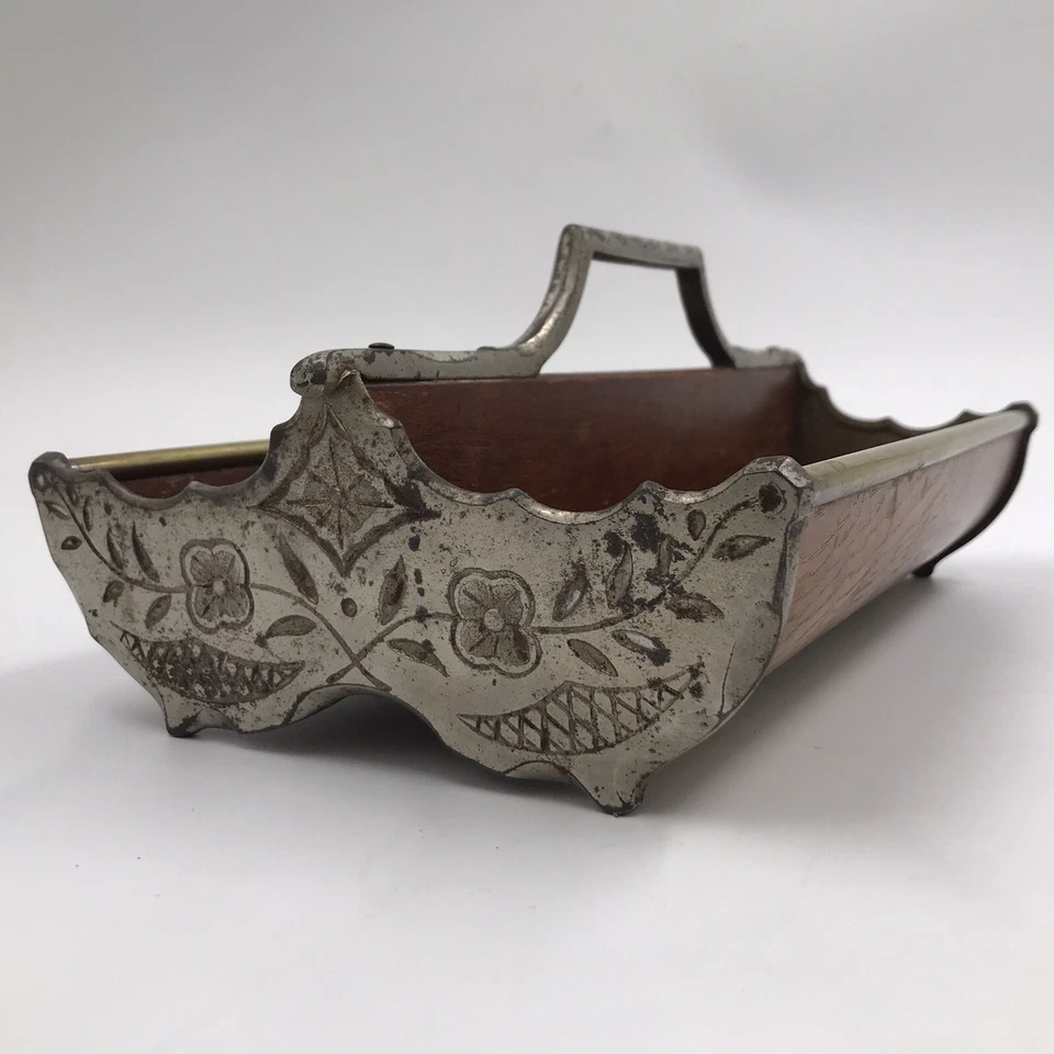 Caddie servilleta de madera burl vintage con 2 juegos de servilletas de tela - porta letras para llaves Foto 2 de 4