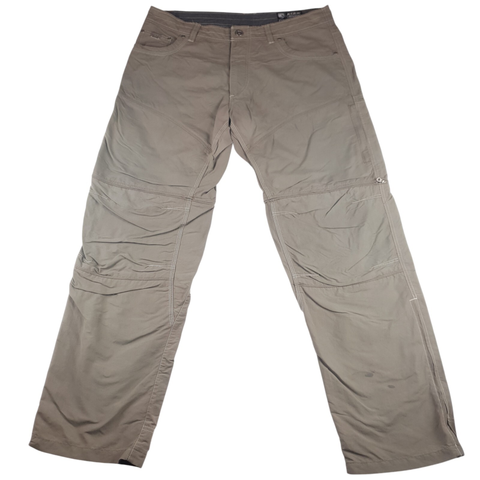 Men's Kuhl Liberator Convertible Hiking Pants 36x32 Olive Gray Zip Off Stealth