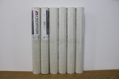 6 Rollen Vliestapete AS Creation Hermitage 94349-5 Weiss/ Grau Gemustert Anf.30A