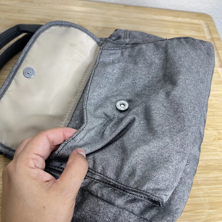 Kipling наплечная сумка нейлона серебра серый Felix маленький двойной ручки Дамская сумка сумочка - Изображение 4 из 4