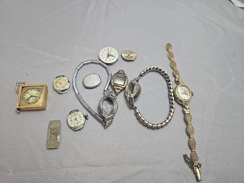 Lot of Vintage Ladies Watches and Parts for PARTS & REPAIRS