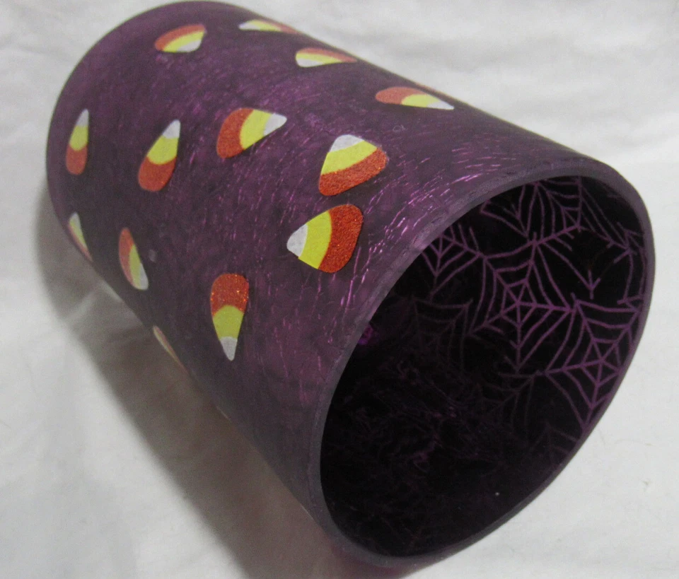 Porta tarros grande esmerilado Yankee Candle DULCES GOLOSINAS Halloween caramelo tela de maíz Foto 3 de 4