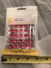 Wilton DULCES GEMAS GOLOSINAS BLING Hornear Pastel Topper 30 unidades DECORACIÓN Venta ROSA