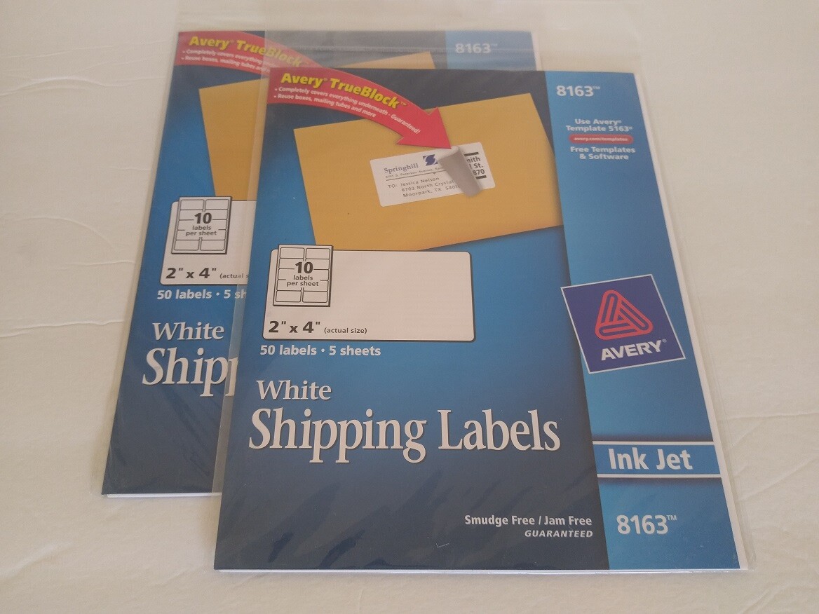 2000+ Avery Address Shipping Laser InkJet Labels 8163 8160 8195 18163