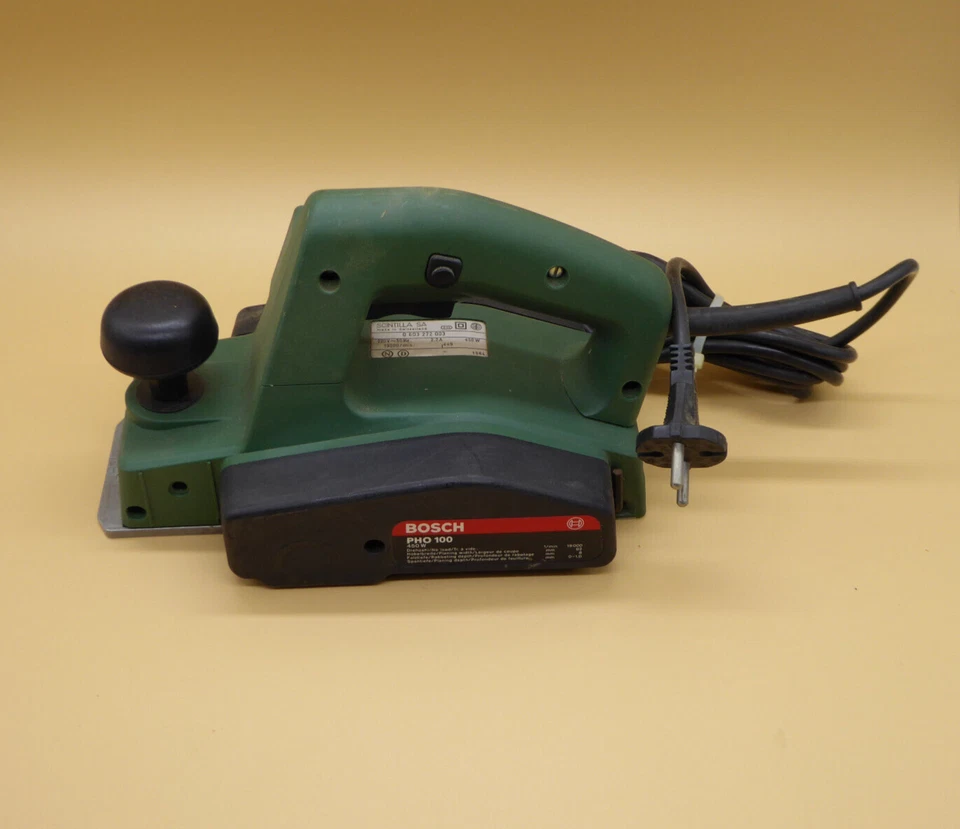BOSCH PHO 100 Elektrohobel 450 Watt 82mm wenig benutzt Scintilla SA Switzerland - Bild 2 von 3