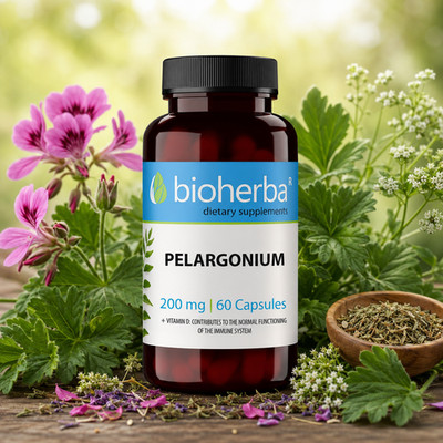 Pelargonie 200mg Afrikanische Umckaloabo Unterstützung des Immunsystems 60 Kapseln