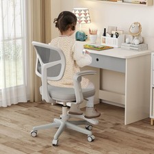 Kids Desk Chair Children Study Chair w/Adjustable Height Armrest  Footrest