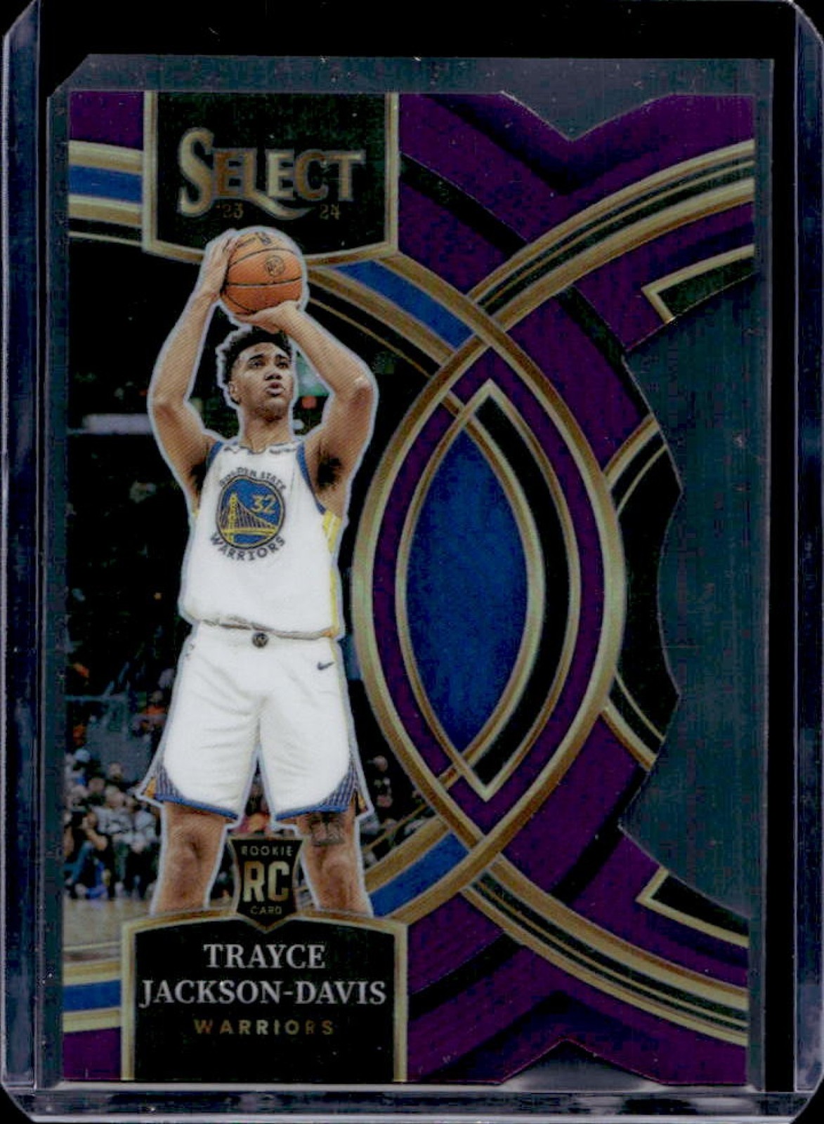 2023-24 Select Trayce Jackson-Davis RC Purple Prizm Die Cut Premier Level #/99