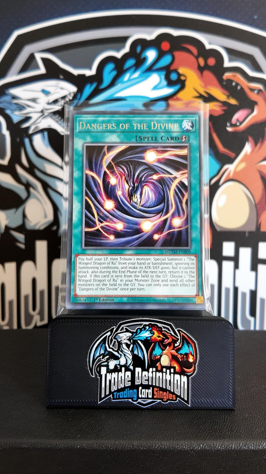 MZTM-EN008 Dangers of the Divine : Rare 1st Ed YuGiOh Card