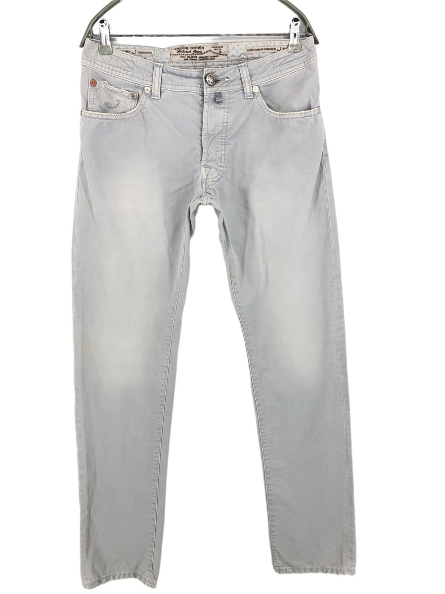 JACOB COHEN Men Straight Regular Grey Jeans Size W32 L34 | eBay