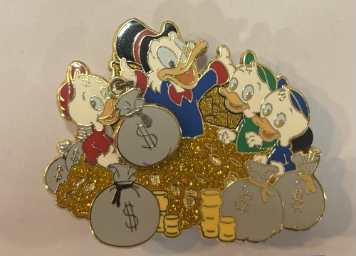 LE DuckTales Scrooge McDuck Nephew Huey Dewey Louie Disney Afternoon Channel Pin